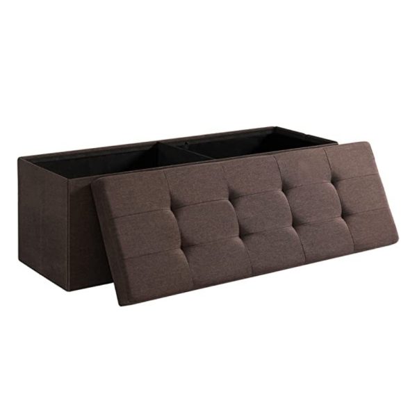 Folding Storage Ottoman Bench