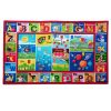 English alphanumeric knowledge wearable non-slip baby crawling mat