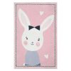 Cute cartoon imitation cashmere bedside anti-fall baby crawling mat