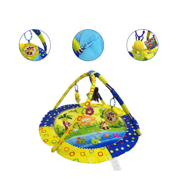 Music Monkey Detachable Gym Frame Toy Baby Crawling Mat