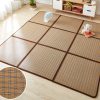 Spliced Japanese style folding summer rattan mat tatami baby crawling mat