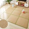Spliced Japanese style folding summer rattan mat tatami baby crawling mat
