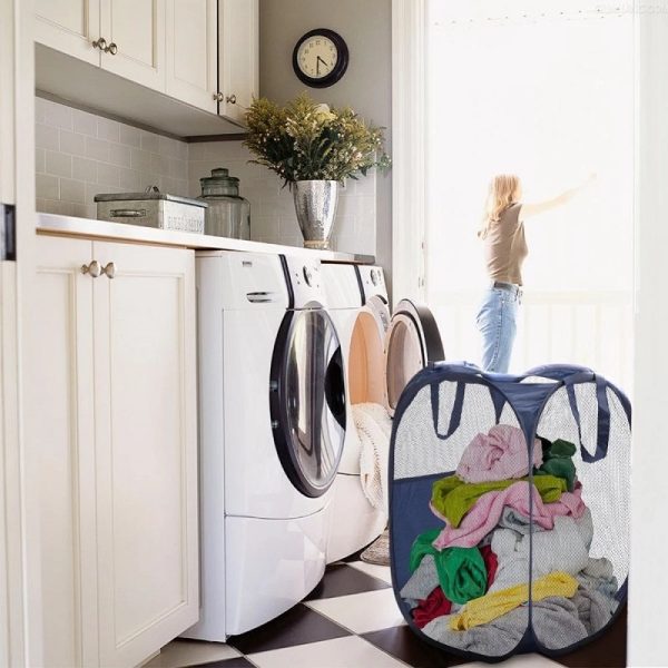 Handy Laundry Mesh Foldable Basket