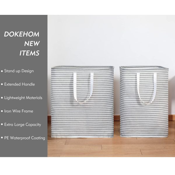 Freestanding Collapsible Large Handle Laundry Basket