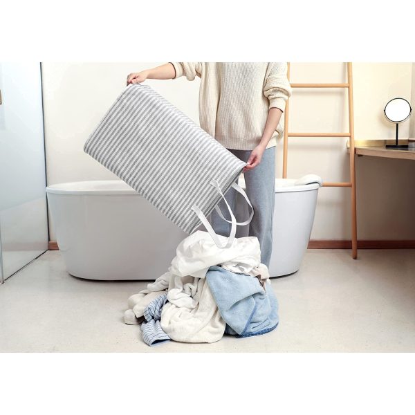 Freestanding Collapsible Large Handle Laundry Basket