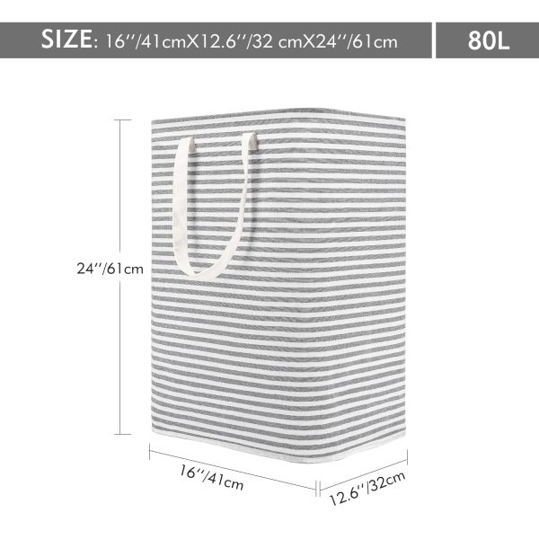 Freestanding Collapsible Large Handle Laundry Basket