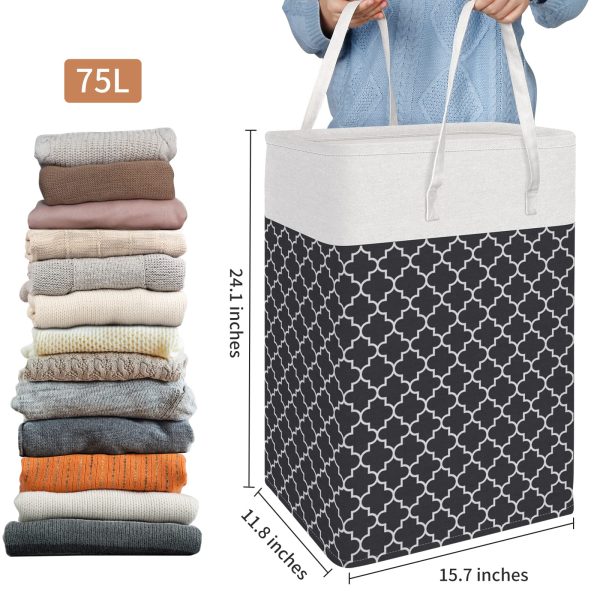 Collapsible Waterproof Long Handles Laundry Basket