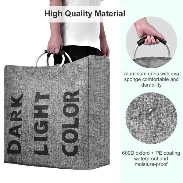 3 Compartment Divided Handle Laundry Hamper
