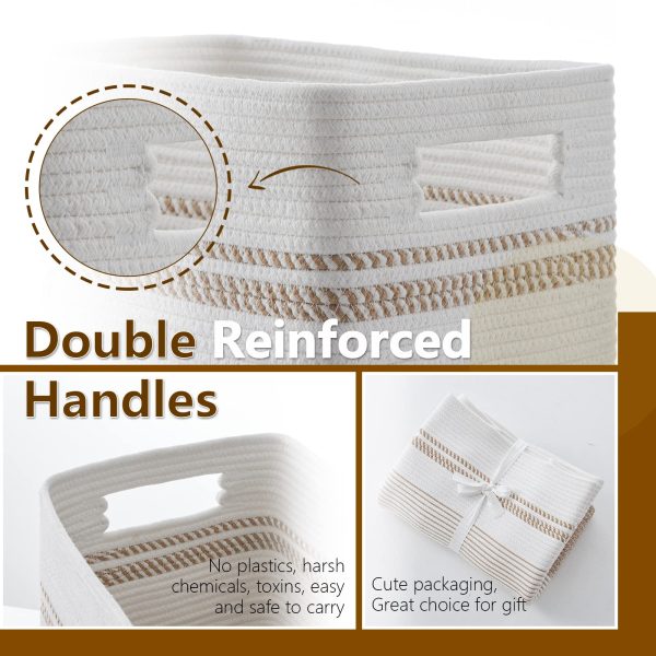 Large Woven Rope Tall Laundry Basket