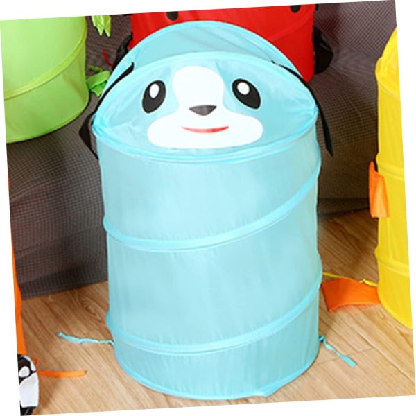 Foldable Spring Steel Wire Cartoon Laundry Basket