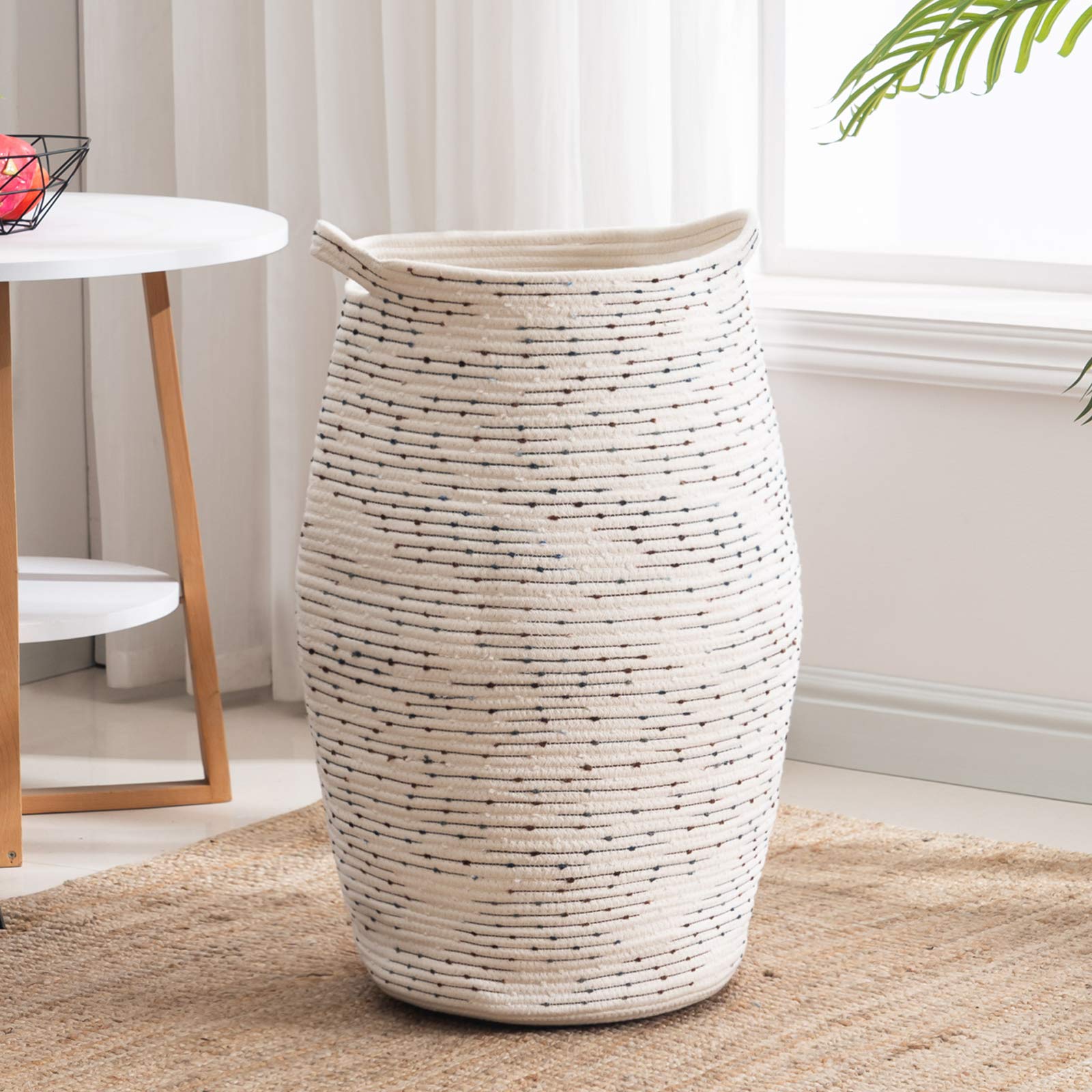 Collapsible Rope Woven Laundry Basket