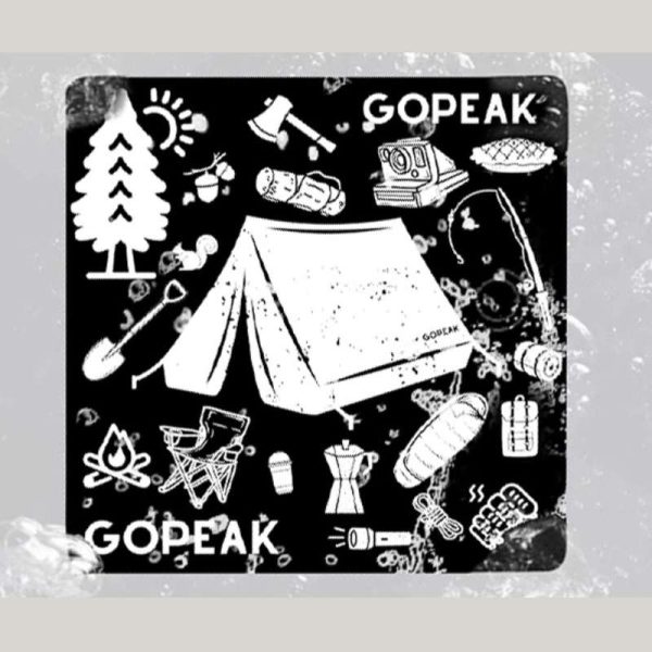 Black and white thickened color film machine washable picnic mat