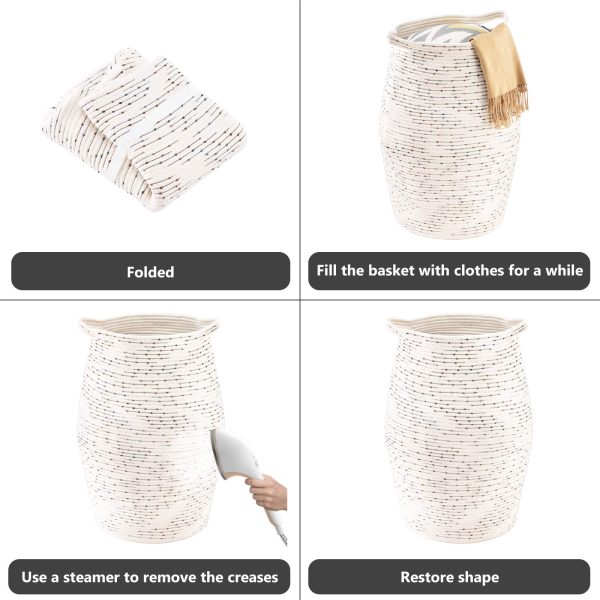 Collapsible Rope Woven Laundry Basket