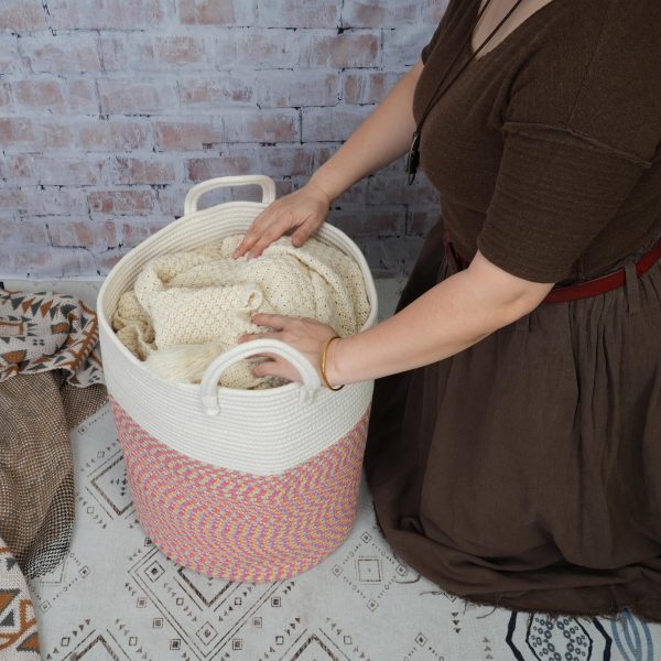 Clothes Woven Storage Laundry Basket
