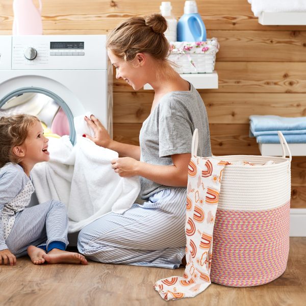 Clothes Woven Storage Laundry Basket