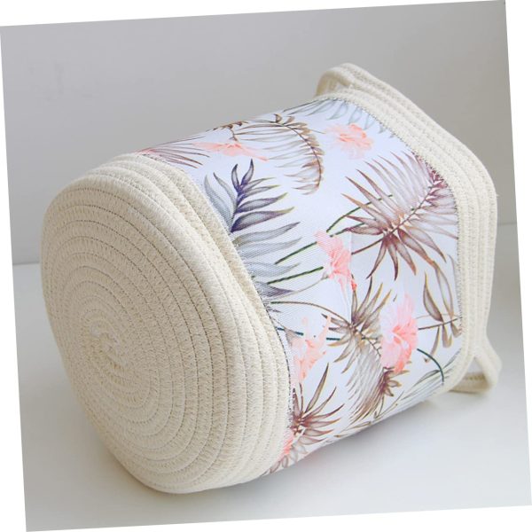 Collapsible Multipurpose Cotton Thread Baby Storage Laundry Basket