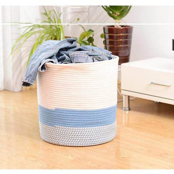 Cotton Rope Dirty Clothes Sundries Handle Laundry Hamper