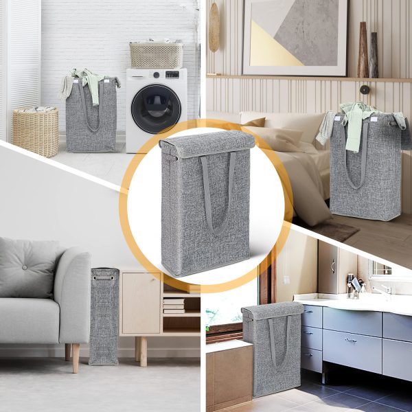 Slim Waterproof Dirty Clothes Laundry Basket