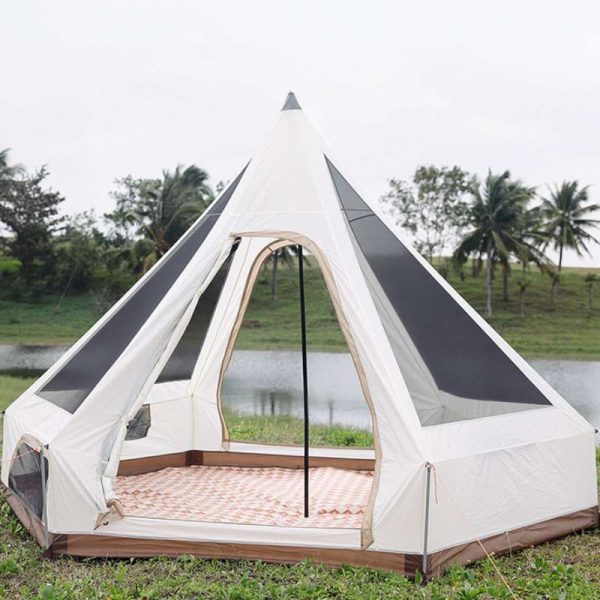 Outdoor hexagonal picnic mat double-sided fleece moisture-proof mat thickened