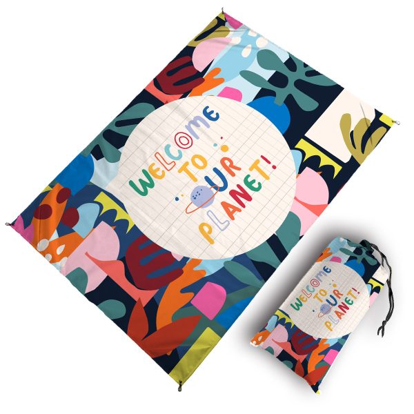 New outdoor color digital printed picnic mat