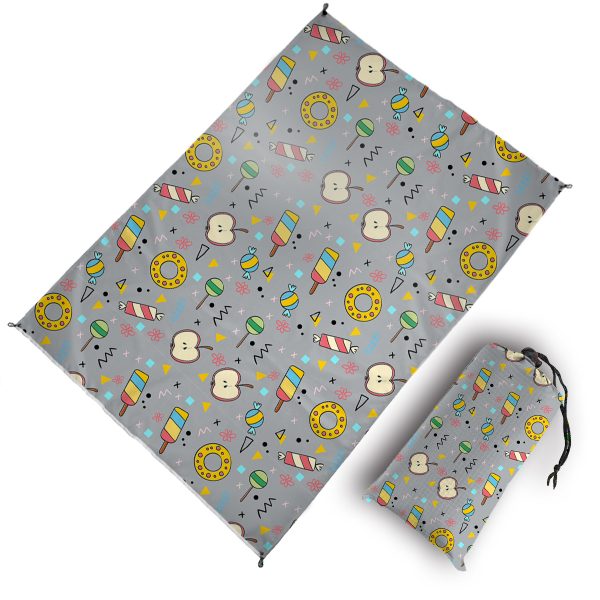 New outdoor color digital printed picnic mat