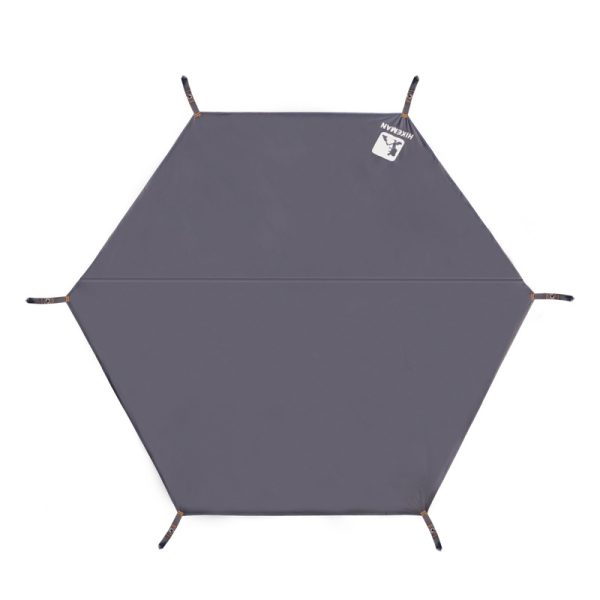 Oversized, lightweight Oxford hexagonal floor cloth is waterproof and wear-resistant
