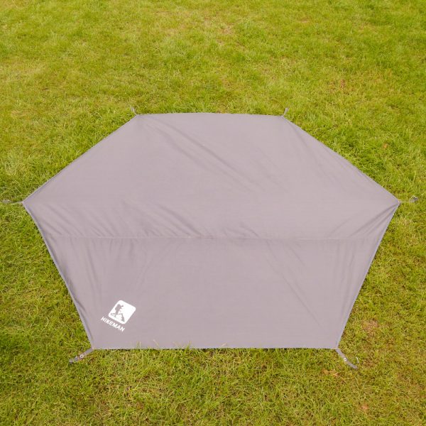 Oversized, lightweight Oxford hexagonal floor cloth is waterproof and wear-resistant