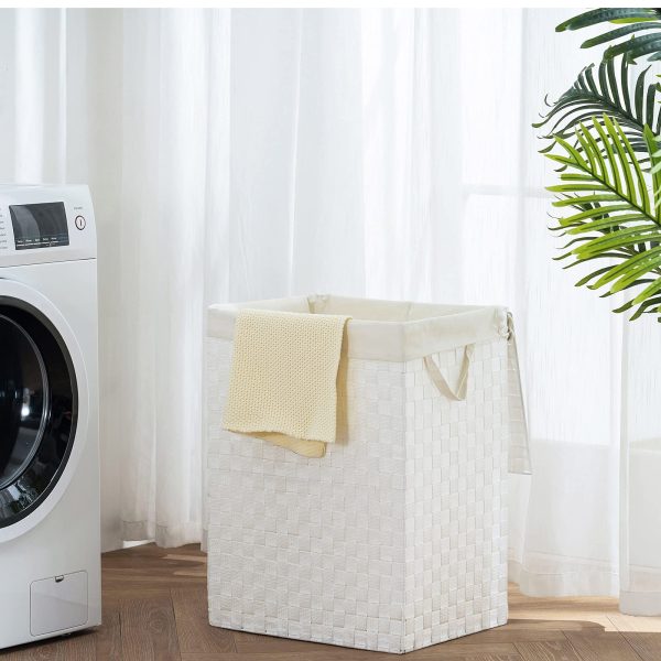 Handwoven Collapsible Removable Storage Laundry Basket