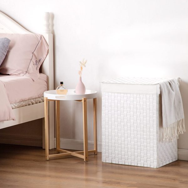 Handwoven Collapsible Removable Storage Laundry Basket