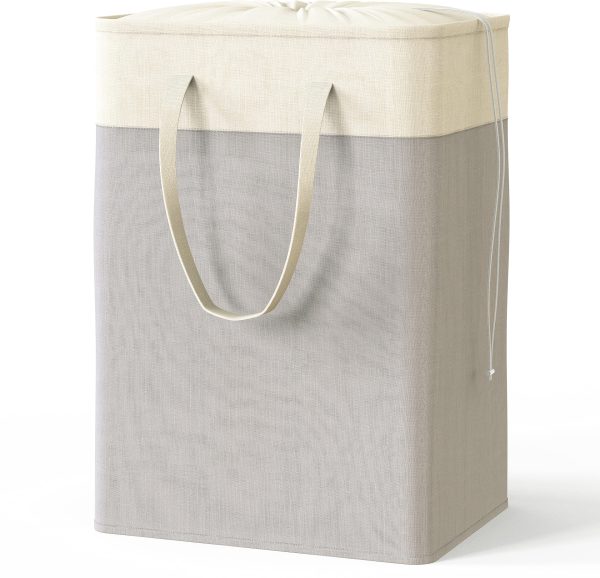 2Pack Simple Houseware Rectangle Collapsible Laundry Basket