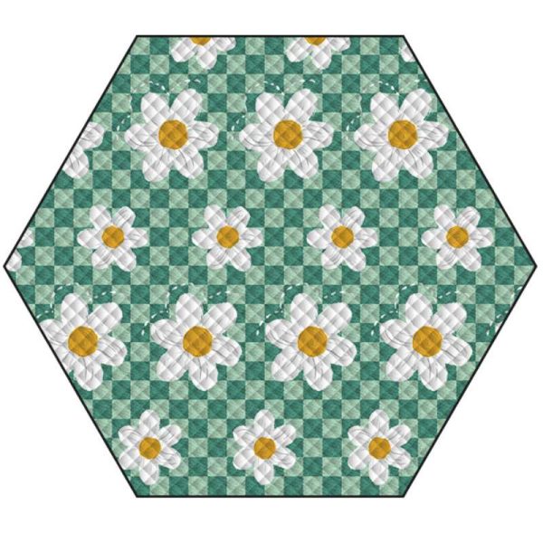Hexagonal tent inner pad moisture-proof pad aluminum film thickened picnic pad