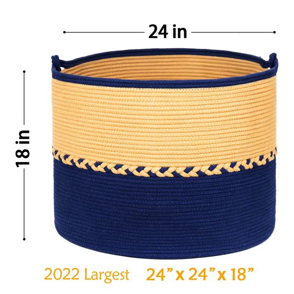 Large Rope Blanket Storage Laundry Basket
