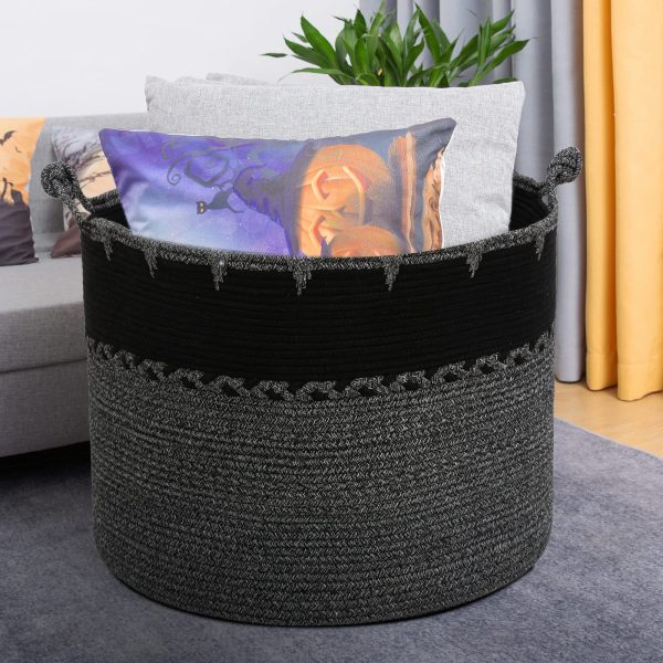 Large Rope Blanket Storage Laundry Basket