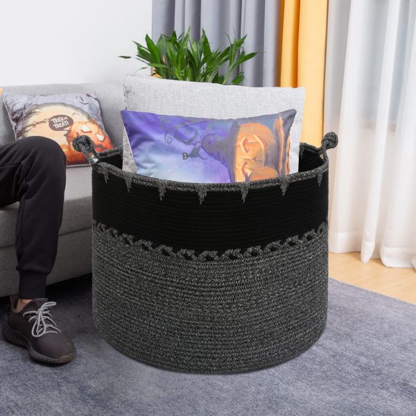 Large Rope Blanket Storage Laundry Basket