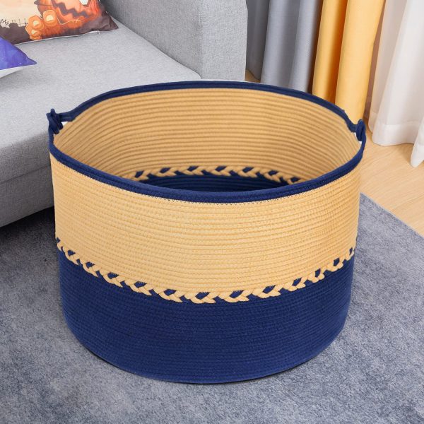 Large Rope Blanket Storage Laundry Basket