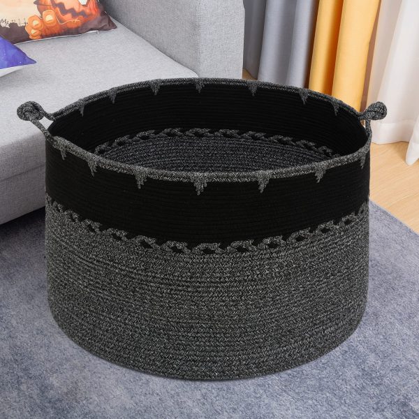 Large Rope Blanket Storage Laundry Basket