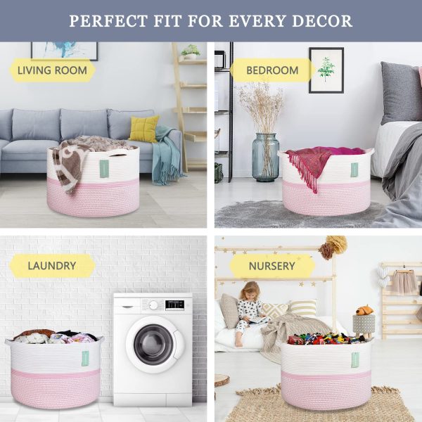 Extra Large Blanket Knit Laundry Basket