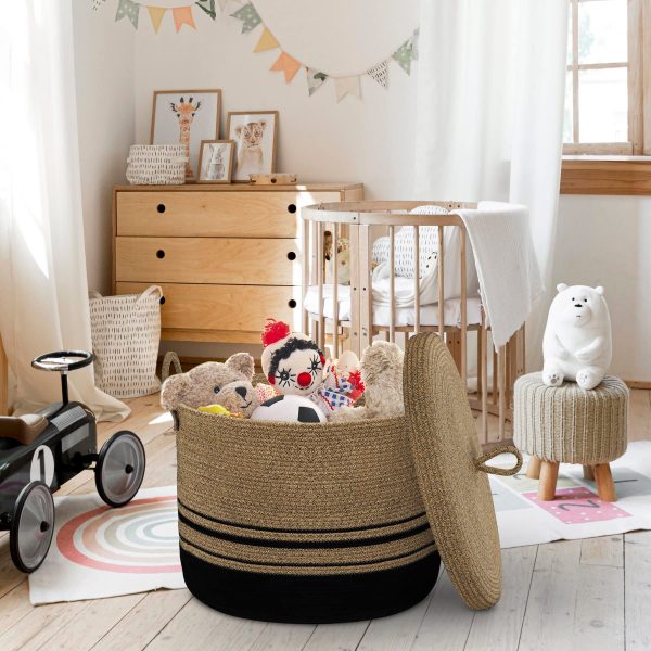 Large Woven Rope Blanket Laundry Basket