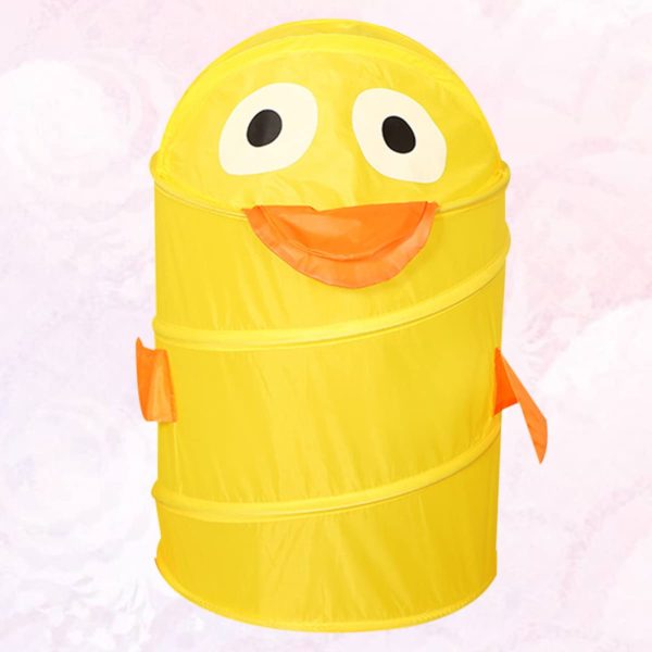 Collapsible Cartoon Duck Clothes Laundry Basket