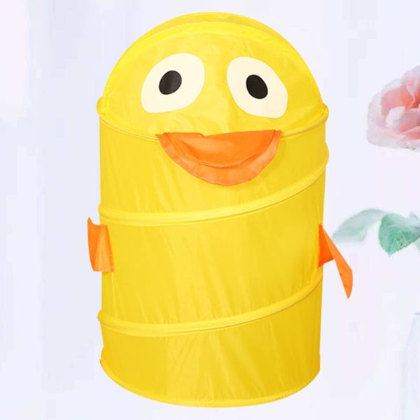 Collapsible Cartoon Duck Clothes Laundry Basket