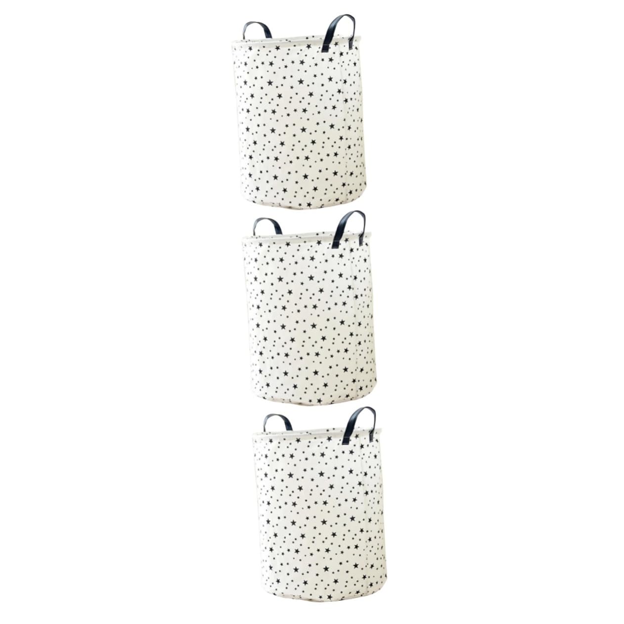 3PCS Simple Waterproof Foldable Nordic Clothes Laundry Storage Basket