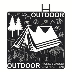 Graffiti Painting Thickened Waterproof Non-stick Grass Picnic Mat
