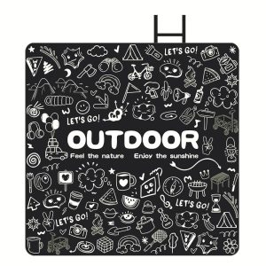 Graffiti Painting Thickened Waterproof Non-stick Grass Picnic Mat