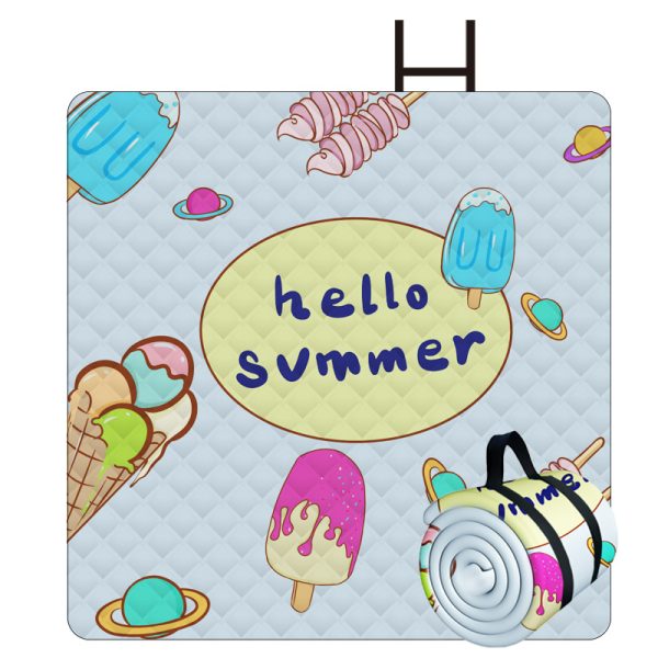 Graffiti Painting Thickened Waterproof Non-stick Grass Picnic Mat