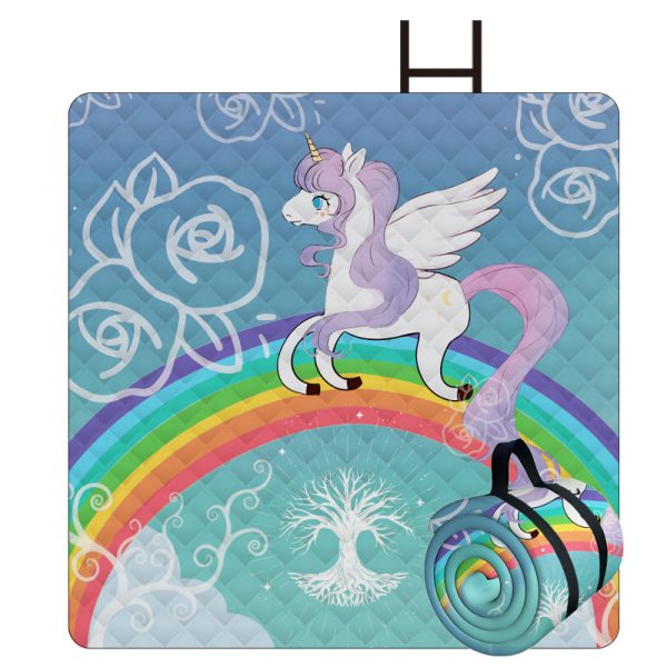 Graffiti Painting Thickened Waterproof Non-stick Grass Picnic Mat
