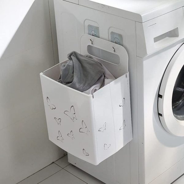 Wall-Mounted Foldable Clothes Storage Laundry Basket