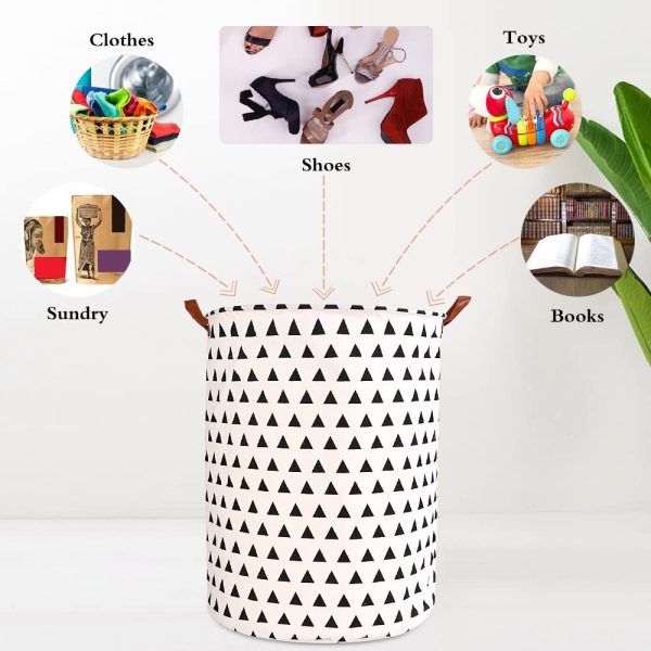Folding Large Round Storage Laundry Basket