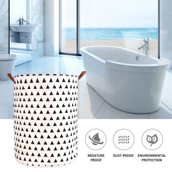 Folding Large Round Storage Laundry Basket