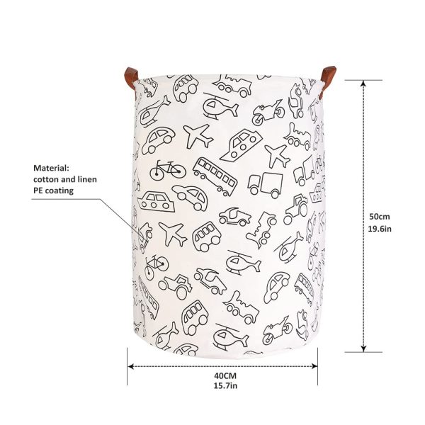 Folding Large Round Storage Laundry Basket