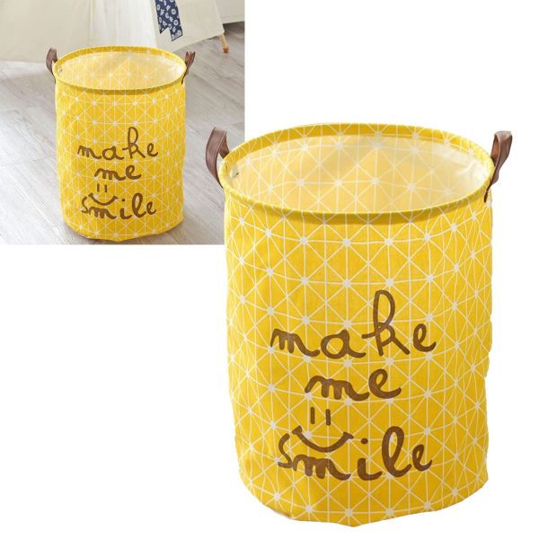 Foldable Round Clothes Storage Laundry Basket